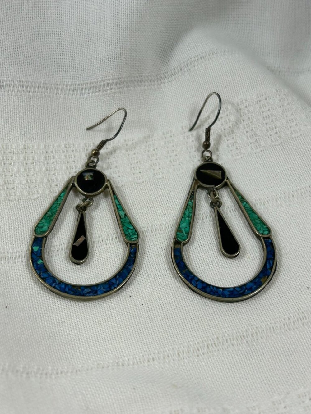 Mexican Modernist Dangle Earrings - Pre-owned